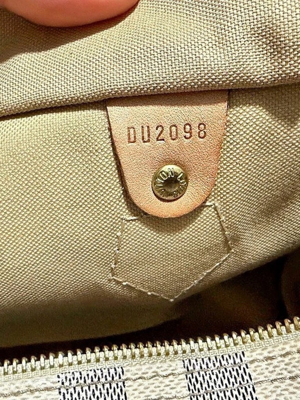 Louis Vuitton Speedy 30 Damier Azur Satchel in White & Blue with dust bag - Picture 6 of 7